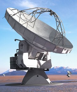 Radio telescope dish: photo by ESO.