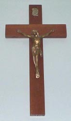 The crucifix symbol of the sacrifice of Christ.
