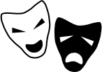 Theatrical masks.