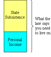 Elements of a poor family's income.