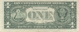 A US dollar bill.