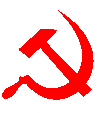 The hammer and sickle: the universal symbol of communism.