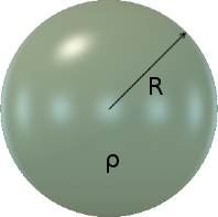 A large green sphere at rest in free space.